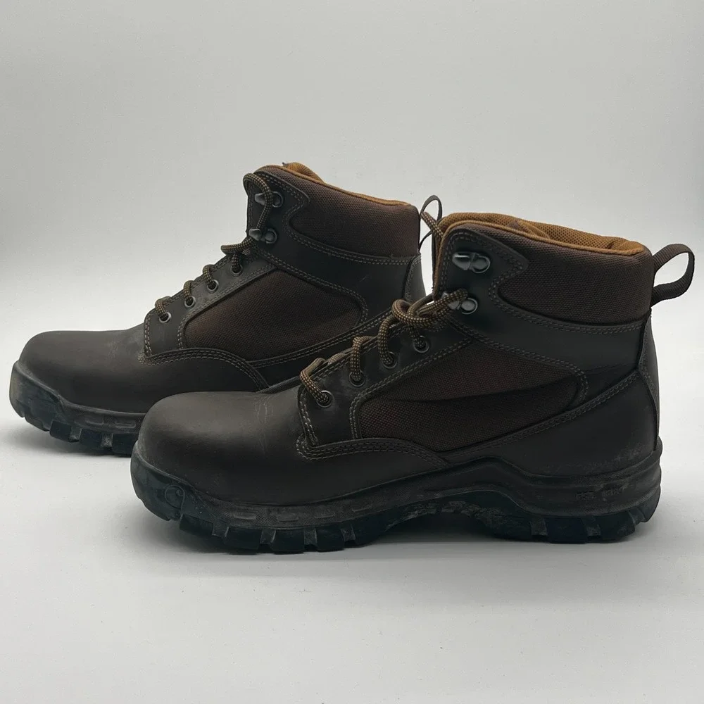 Carhartt CMF6284 Rugged Flex 6 Steel Toe Work Boots Mens 11 M Brown Leather EH
